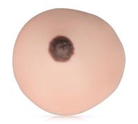 SimCoach Lactation Breast Model, Artificial Breast for Breastfeeding, Silicone Breast Model for Education, Lactating Teaching Tool, Nursing Training, White