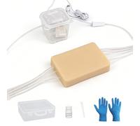 SimCoach Ultrasound Vascular Puncture Training Pad, Ultrasonic Injection Practice Pad with Water Pump, Ultrasound-Guided Vascular Access Simulator, Ultrasound Training Model for Medical Education