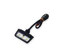 Simda Pro E-Approved LED License Plate Light for Motorcycles Quad Scooters and ATVs Waterproof IP67 Compact Black Design with Outstanding Look