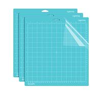SIMDAO 3Pcs Cutting Mat for Cricut, 12''X12'' Lightgrip Mat, Non-Slip&Durable Replacement Cutting Mat Compatible with Cricut Maker/Explore Air 2/Air/One, Blue (JJ4507-1)