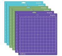 6Pcs Cutting Mat for Cricut, 12”X12” Standardgrip, Lightgrip, Stronggrip Mat, Non-Slip&Durable Replacement Cutting Mat Compatible with Cricut Maker/Explore Air 2/Air/One