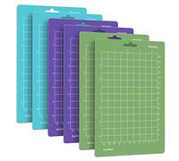 SIMDAO 6Pcs Cutting Mat for Cricut Joy 6.5'' X4.5'' (Standardgrip, Lightgrip, Stronggrip), & Replacement Mat, Adhesive Sticky Mats Accessories, Green, Purple, Blue, (JJ4555-611)