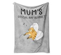 SIMDAO Mum Gifts for Christmas, Best Gift for Mum Blanket from Daughters and Sons in Mother's Day Birthday Valentine's Day Christmas,130x150 cm (Grey)