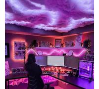 simdennr 16.4Ft 3D Cotton Cloud Light, LED Clouds Lights