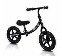 SIMEIQI 12 Inch Balance Bike for 2 3 4 5 Years Old Boys Girls Walking Training Bicycle No Pedal Adjustable Seat and Handlebar (Black)