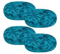 SIMEIQI 4 PCS 400g Soft Chenille Velvet Yarn for Crocheting,Fluffy Warm Yarn for Knitting and Crochet DIY Craft Blanket Bag Hat Scarve Clothe Gloves Slippers Doll（Dark Green）