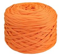 SIMEIQI 400g T-Shirt Yarn Elastic Fabric Crochet for DIY Knitting, 130 Yards Spaghetti Thick Knitting Yarn for Hand DIY Bag Basket Cushion Crocheting Projects, Home Decor （Orange）