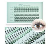 SIMER Individual Lashes 240 Clusters Lashes 3 Types Natural Eyelash Extension Kit DIY 0.07mm Thickness 6-11mm Fishtail Lash ＆ A Type ＆ Bottom Lashes False Eyelashes DIY at Home