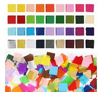 Simetufy 5400 Pcs 1 Inch Tissue Paper Squares, 36 Assorted Colors for Crafts, Art Rainbow Bulk for Mother's Day, Projects, Collage, Suncatchers, Scrapbooking - Non Bleeding