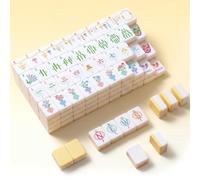 Simgoing 160 Pcs American Mahjong Tiles 1.2 Inch, Modern, Yellow