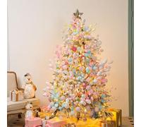 Simgoing 21 Pcs Christmas Tree Candy Ornaments Decorations Set New Cute Hanging Decor Doughnut Candy Ball Snowflake Macaron Cookies Cupcake Dessert Pendant Set for Shop Baby Shower Home Xmas Party