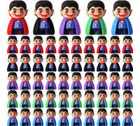 Simgoing 50 Pcs Mini Halloween Vampire Figurines Vampire Figures Miniatures Bulk for Halloween Ornaments Party Favors Birthday Gifts Goodie Bag Collectors and Display to Prank Hide and Seek