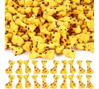 Simgoing 50 Pcs Mini Resin Giraffe Figurine Tiny Giraffe Resin Ornaments for Garden Home Decoration Zoo Animal Micro Landscape Ornaments Kit Fairy Accessories Party Gifts (Classic)
