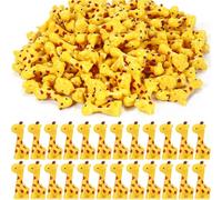 Simgoing 50 Pcs Mini Resin Giraffe Tiny Giraffe Resin Ornaments for Garden Home Decoration Zoo Animal Micro Landscape Ornaments Kit Fairy Dollhouse Accessories (Stylish)