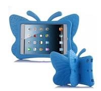 Simicoo iPad 11 A16 2025 3D Cute Butterfly Case for Kids Girls Light Weight EVA Shockproof Rugged Kids Friendly Kid-Pro Tablet Cover with Stand for iPad 10th 11th Generation 11 inch (Blue)
