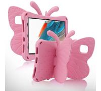 Simicoo Samsung Galaxy Tab A11 Plus A11+ Tablet 10.9 inch 2025 Cute Butterfly Case with Stand for Kids Girl Light Weight EVA Rugged Shockproof Full Cover Kids Friendly Kid Pro Tablet Cover Pink