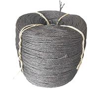 SimidunEUR 6mm Grey Natural Sisal Rope Twisted Braided Decking Garden Pets Cats Crafts for Craft Rope/Cat Scratching Rope/Garden Bundling,ø 6 mm,Length 30 M