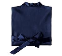 SimidunEUR Bride Kimono Robe - Satin Bridesmaid Party Robe With Embroidery Writing - Bridal Morning Wear, Navy, M