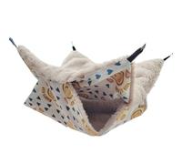 SimidunEUR Rat Hammocks Small Pet Cage Hammock,Double Layer Animal Hammock Hanging Sleeping Bed Nap Sack Swing Bag for Cage Rats,Guinea Pigs,Parrot,Ferrets Rat Hamster,Sunflower,34 * 34 CM