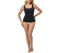 SimidunEUR Women's Compression Cami Tank Top - Tummy Control Shapewear Vest with Wide Straps & Waist Training,Black,M