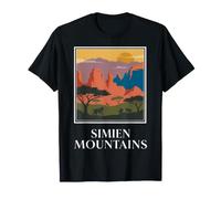 Simien Mountains Ethiopia Wildlife Travel Design T-Shirt