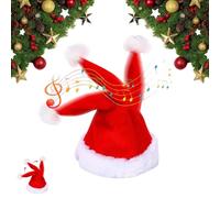 Similarlyl Electric Christmas Hat, Singing and Dancing Santa Hat with Swinging Motion and Musical Fun for Kids & Adults Holiday Party Headwear (1PC)