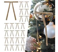 SIMISI RIBBON 24 Pcs Khaki Velvet Christmas Tree Bows Door Garland Decor Vintage Wreath Bow (3/8'' Width, 5 * 7 inch)