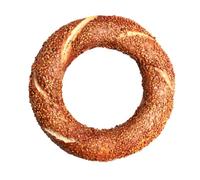 Simit Turkish Pretzel | Traditional Sesame Bread Rings | Ready to Eat | 4 Pieces per Pack | 2 Packs (8 Simit Total)