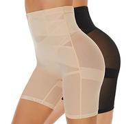 SIMIYA Tummy Control Knickers, High Waisted Shapewear for Women, Tummy Control Body Shaper Pants Shaping Underwear, Black Beige XL