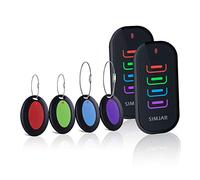 Simjar Key Finder with an Extra Transmitter & Long Chains, Wireless Remote Control RF Key Finder Locator for Keys Wallet Phone Glasses Luggage Pet Tracker