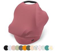 Simka Rose Multi-Use Nursing Car Seat Cover for Babies - Nursing Cover Breastfeeding Essentials & Necessities - Car Seat Pram Infant Toddler Boys or Girls - Baby Registry - Newborn Essentials for Mom