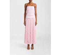 SIMKHAI Annalise Pleated Off-The-Shoulder Long Jersey Evening Gown - Size: 2 - female