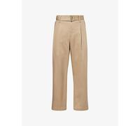 Simkhai Mens Simkhai Kent Pleated Cotton Trousers Khaki XL