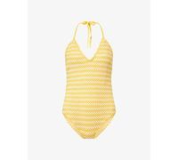 Simkhai Womens Simkhai Karoline Halterneck Crochet Swimsuit Mango Multi L