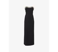 Simkhai Womens Simkhai Riona Embellished-Bustier Woven Maxi Dress Black 8