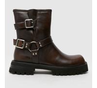 SIMMI Milton Biker Boots in Brown UK 4 (EU 37)
