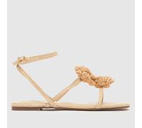 SIMMI Women's Johanna Flower Sandals in Beige, Size: 6 UK 6 (EU 39)