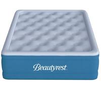Simmons, 17" Beautyrest Comfort Plus Express Bed, Internal Pump with Plush Velveteen Pillow Top Air Mattress, 100% Leak Proof with Sleep Fresh Technology, Full, Blue