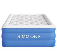 シモンズ Simmons Rest Aire Mattress Air Bed with Side Built-in Pump and Soft Velveteen Topper, 17" Twin