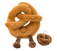 Simmpu Pretzel Toast Plush Toy,Food Cute Plushs Stuffed Toy,Cute Smile Creative Pretzel Plush Toys,Snacks Pillow Appease Doll Soft Cartoon Pillow,for Great Gift Choice Kids Adults (lye ring)