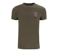 Simms Men's M’s Stacked Bass T-Shirt, Military Heather, S