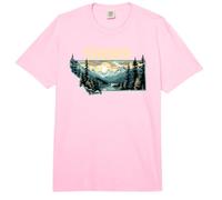 Simms Montana Outdoor Art Retro Hiking Comfort Colors Adult Heavyweight T-Shirt