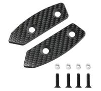 Simnliras Carbon Fiber Mirror Block Off Base Plates, Decorative Mount Cover Caps Set Fit for Suzuki Hayabusa 2021 2022 2023