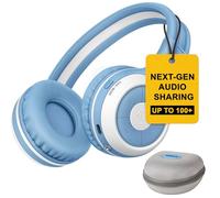 SIMOLIO AuraCast Kids Headphones Wireless, Group Listening Audio Sharing for Children, Work with Any Single Bluetooth Device for Family & Classroom & Travel, Movies & Music, Built-in Mic, Foldable