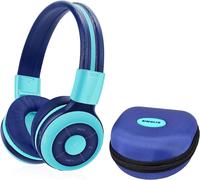 SIMOLIO Kids Headphones Wireless with Microphone & Volume Limited, Kids Bluetooth Headphones Boys for School, Over-Ear Children Earphones Wireless and Wired for Girls, Childrens, Teens (Mint)