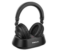 SIMOLIO Wireless Headphones for TV Listening, 2-in-1 TV & Bluetooth Mode, Clear Dialogue for Seniors & Hard of Hearing, Bluetooth Headphones Over Ear w/Charging Dock, Works with Soundbar, 20H Playtime
