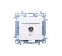 Simon 10 Antenna Female Single Type F White CASF1.01/11