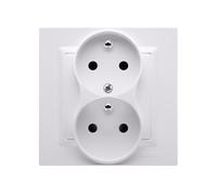 Simon 10 CGZ2T/11 Double Socket with Immutability Function