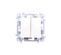 Simon 10 Double Button White CP2.01/11