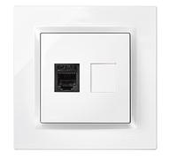 Simon 10 White Telephone Socket